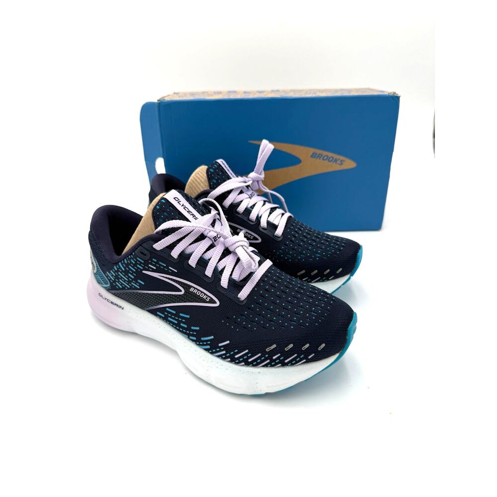 NEW Brooks Women's Glycerin 20 Running Shoes - Peacoat/Ocean/Lilac - Women's 6